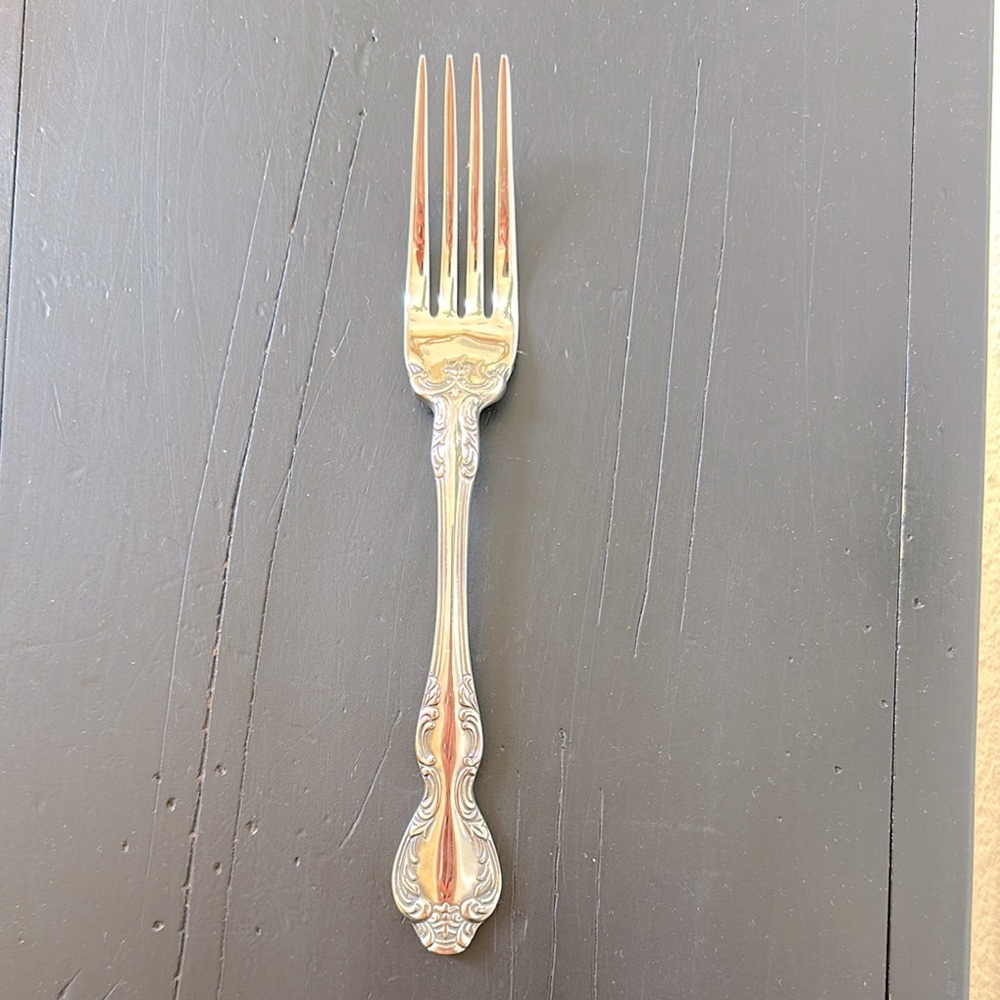 Wedgwood St Moritz 18/10 Stainless  Dinner Fork 8”  Silver Flatware